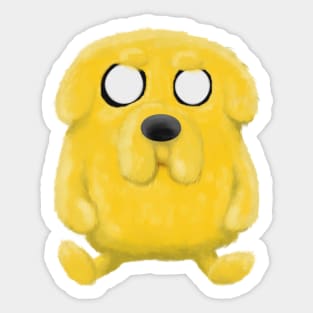 Fluffy Jake the Dog Sticker